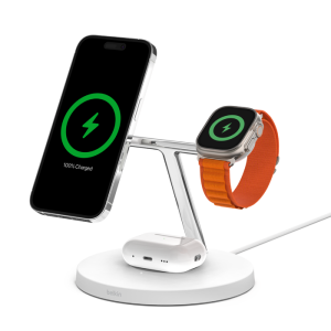 Belkin Wireless Charger charging a phone