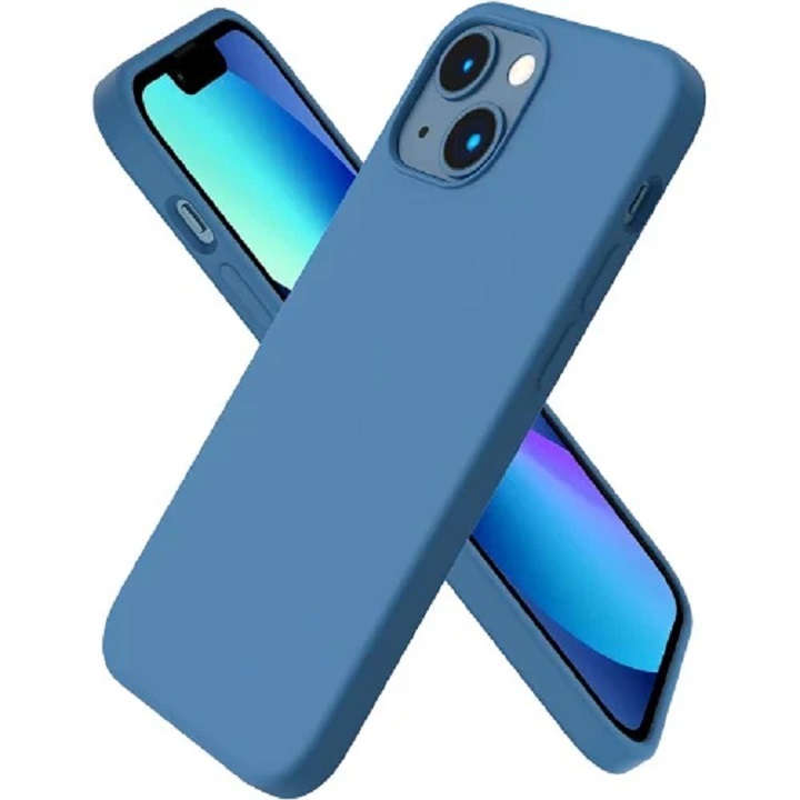 iphone 13 phone protector silicone case-blue